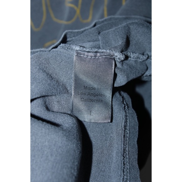 Clare V. Women's Large Gray Yellow Round Neck T-Shirt - Picture 9 of 14